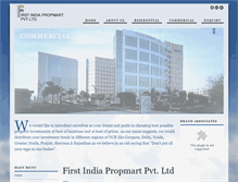 Tablet Screenshot of firstindiapropmart.com